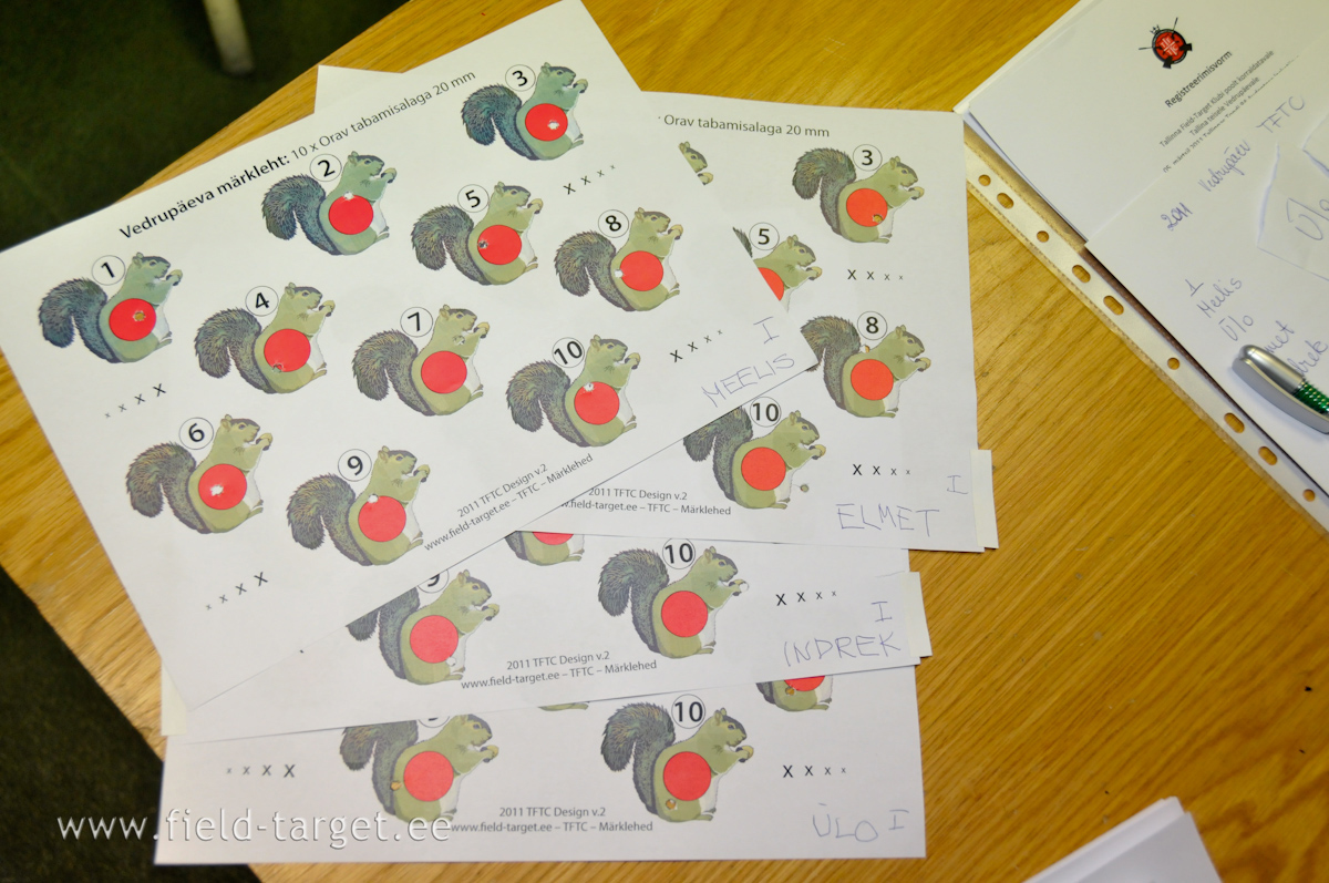 Veerandfinaali võistluslehed